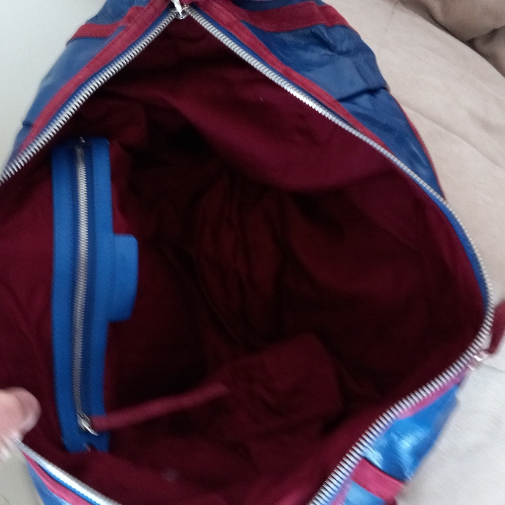 Isabel Marant Neway Day Hobo cobalt and maroon. Price FIRM - Picture 9 of 11